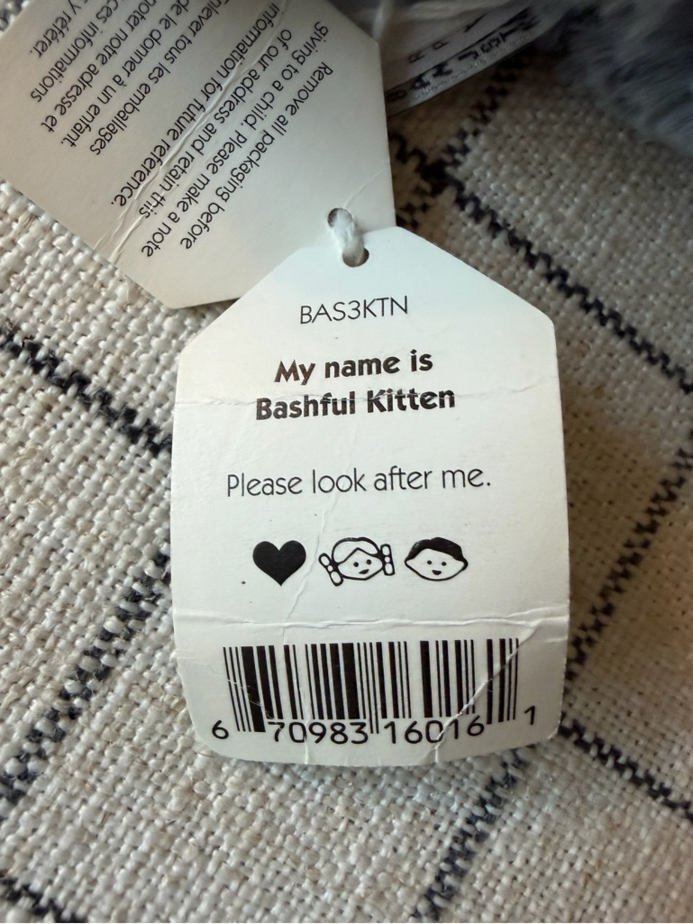NWT Jellycat Bashful Kitten Gray Soft Fluffy Collectible - Picture 10 of 13
